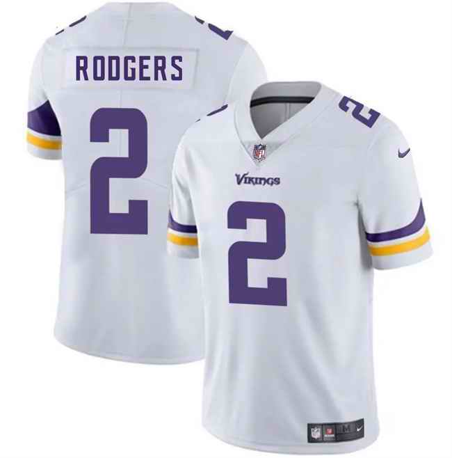 Men's Minnesota Vikings #2 Isaiah Rodgers White 2025 Vapor Untouchable Limited Stitched Jersey